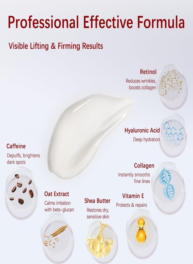 PUILOG Neck Firming Cream, Anti-Aging Tightening And Lifting Treatment With Peptides, Retinol, Collagen & Hyaluronic Acid Cream For Neck, Face and Chest (1.7 Fl Oz) - Image 5